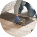 laying flooring